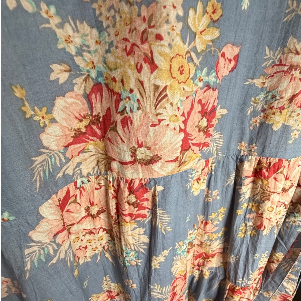 April Cornell Floral Midi Dress Cottagecore Garden Sundress Womens plus size 3X - Picture 8 of 12